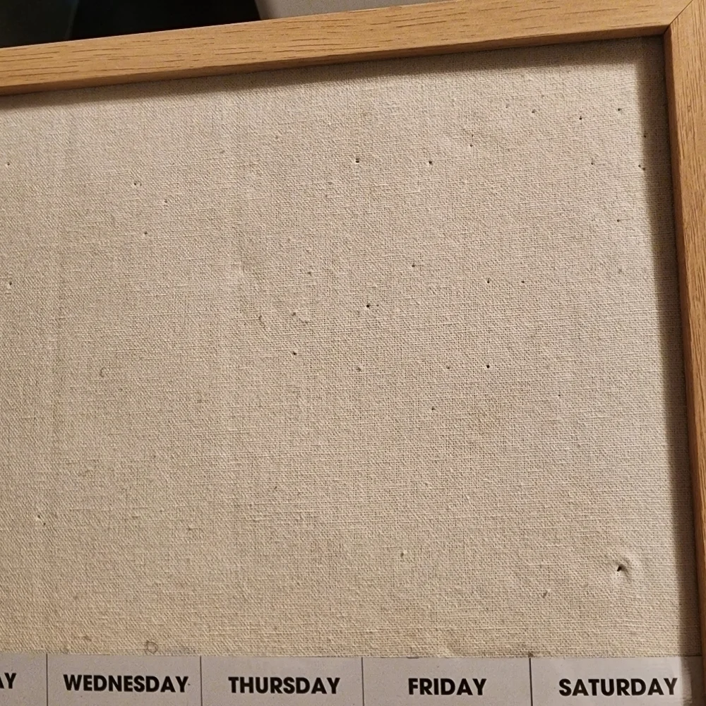 Dry Erase Bulletin Board Weekly Calendar